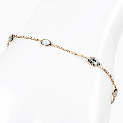 Murano Glass Aquamarine Beaded Bracelet with Swarovski Pearls and Gold  Filled Findings – JKC Murano